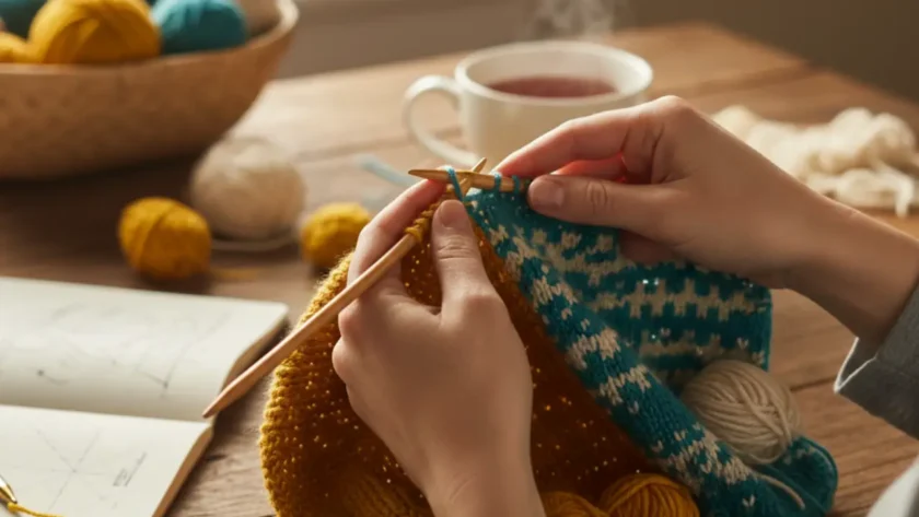 Short Rows and Intarsia